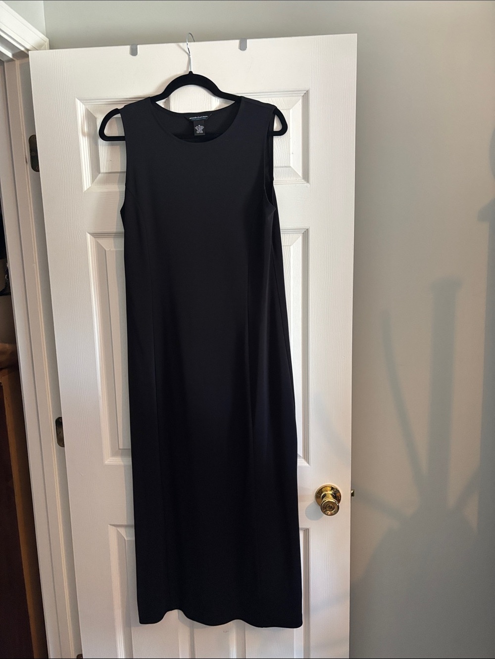 Sleeveless Black Maxi Dress with Clean A-Line Silhouette